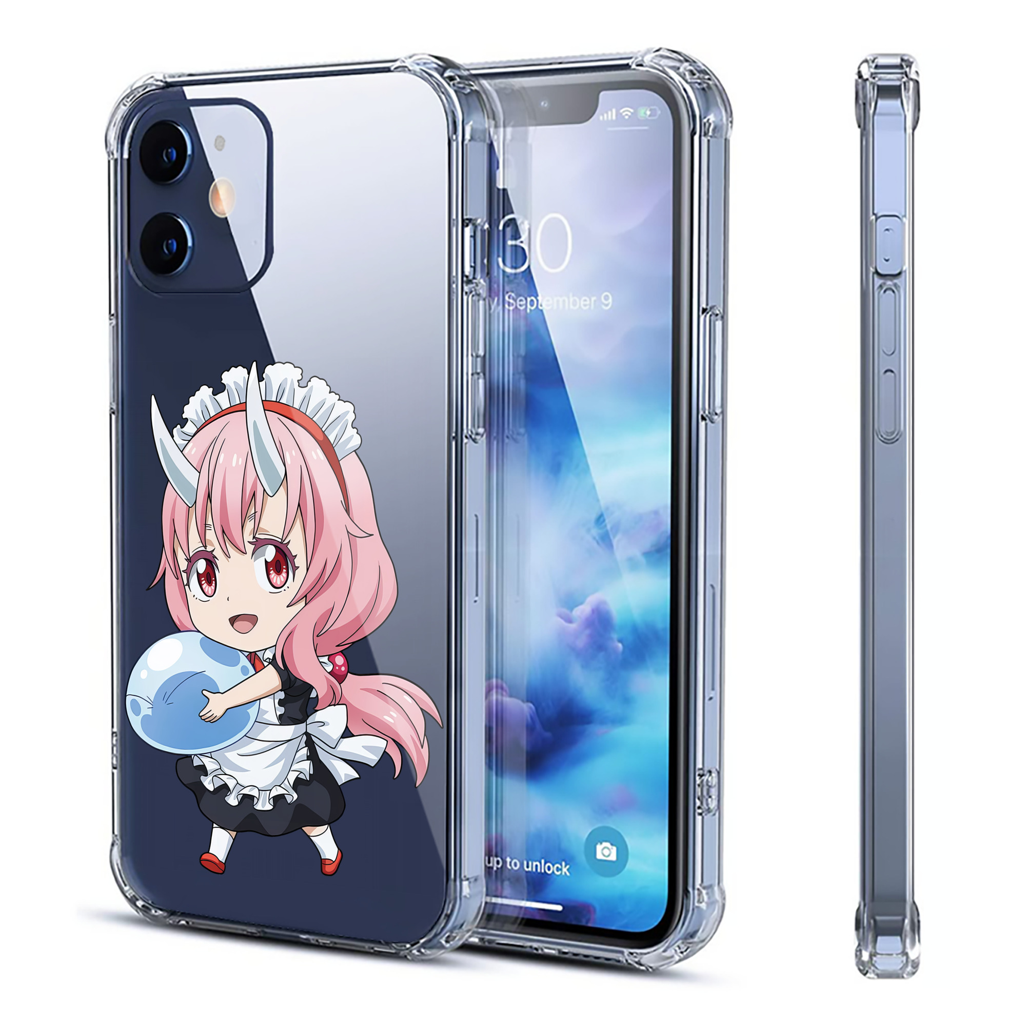 （画像用） 転スラ Regarding Reincarnated to Slime 【iPhone 12シリーズ対応】透明スマホケース（クリアソフトケース）
